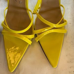 Yellow 4 Inch High Heels